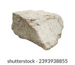 Stone Rock Rubble Isolated Gravel Pebble Construction of River Mineral Rounder of Earth, Podium Stage Platform Product Presentation Empty Template Nature Display, Grey Big Mockup Mountain Background.