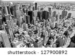 Aerial View Of Manhattan  New...