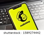 Small photo of New Delhi, India - December 15, 2019: MailChimp email marketing platform for e-commerce business and online websites