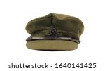 Original WW1 British Royal Artillery Officers Trench Cap. Soft khaki trench cap designed for comfort in the front line. With bronze Royal Artillery cap badge and brass buttons, plus leather chin strap