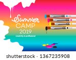 summer camp 2019 template for... | Shutterstock .eps vector #1367235908
