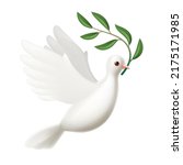 White Dove Of Peace Flying With ...