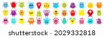 monster super big icon set.... | Shutterstock .eps vector #2029332818