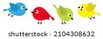 bird icon set line. birds baby... | Shutterstock .eps vector #2104308632
