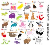 Zoo Animal Alphabet. Cute...