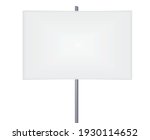 white blank protest notice.... | Shutterstock .eps vector #1930114652