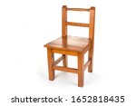 Child Wooden Chair On A White...