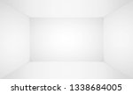 empty white room. empty blank... | Shutterstock .eps vector #1338684005