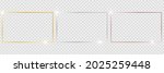 set of three rectangle frames... | Shutterstock .eps vector #2025259448
