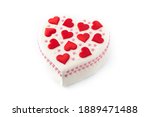 Heart cake for St. Valentine