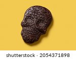 Chocolate Mexican Skull On...