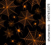 Halloween Theme Spiderweb And...