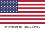 vector of american flag. | Shutterstock .eps vector #351365492
