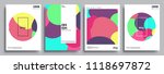 modern abstract covers set.... | Shutterstock .eps vector #1118697872