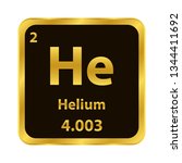 helium he chemical element icon.... | Shutterstock .eps vector #1344411692