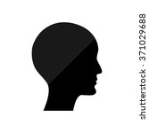 human profile picture    black... | Shutterstock .eps vector #371029688