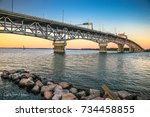 Yorktown Bridge at Sunset