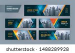 abstract banner design web... | Shutterstock .eps vector #1488289928