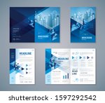 cover book design set  abstract ... | Shutterstock .eps vector #1597292542