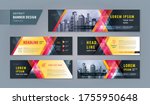 abstract banner design web... | Shutterstock .eps vector #1755950648