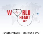 world heart day illustration... | Shutterstock .eps vector #1805551192