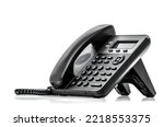 Telephone with voip isolated on ...