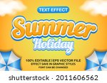 Summer Holiday 3d Editable Text ...