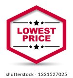 Red Vector Banner Lowest Price