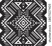 mexican seamless pattern. aztec ... | Shutterstock .eps vector #1807027405