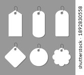 set of blank price tags in... | Shutterstock .eps vector #1892830558