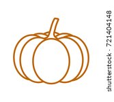 icon pumpkin silhouette | Shutterstock .eps vector #721404148