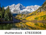 Maroon Bells Surrounded By Fall ...