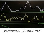 Small photo of Measurement of the received radio signals are often different on an oscilloscope. Oscillogram of the output signal.