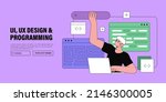 web designer  programmer or... | Shutterstock .eps vector #2146300005