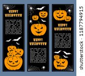 halloween banners leaflets... | Shutterstock .eps vector #1187794915