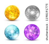 disco ball isolated set...