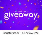 giveaway raffle day poster... | Shutterstock .eps vector #1679967892