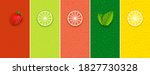 fruit mint lime lemon or grape... | Shutterstock .eps vector #1827730328