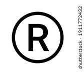 registered trademark logo icon. ... | Shutterstock .eps vector #1911772432