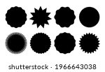 starburst promo black sticker... | Shutterstock .eps vector #1966643038