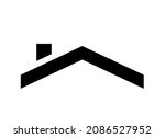 house roof icon logo vector... | Shutterstock .eps vector #2086527952