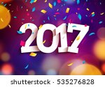 happy new year 2017 background... | Shutterstock .eps vector #535276828