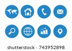 web icon set | Shutterstock .eps vector #743952898