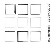 set of black rectangle grunge... | Shutterstock .eps vector #1103972702