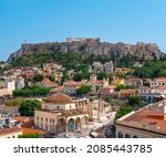 Athens  July 23  2021. Aerial...