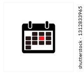 calendar logo vector | Shutterstock .eps vector #1312833965
