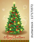  vector christmas tree | Shutterstock .eps vector #117173572