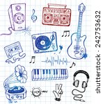 Hand Drawn Musical Icons In...