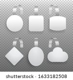 white wobblers. vector... | Shutterstock .eps vector #1633182508