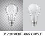 light bulb realistic vector... | Shutterstock .eps vector #1801148935
